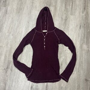 Burgundy long sleeve hoodie from Old Navy